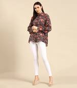 Pastel printed muslin top
