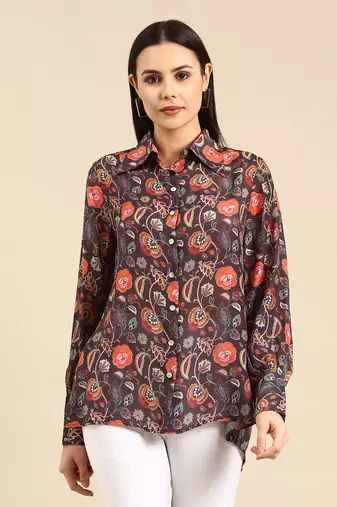 Pastel printed muslin top