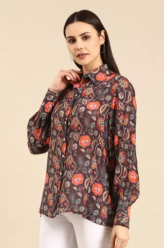 Pastel printed muslin top