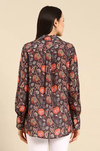 Pastel printed muslin top