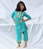 Blue moraca kurti set