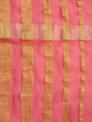   Red Kota Silk Saree With Zari Border 4