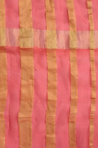   Red Kota Silk Saree With Zari Border