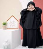 modest city kids black crepe jilbab abaya