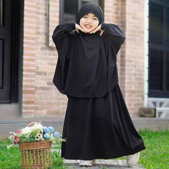 modest city kids black crepe jilbab abaya 2