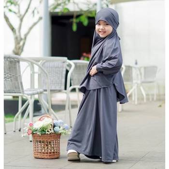 modest city kids grey crepe jilbab abaya 2