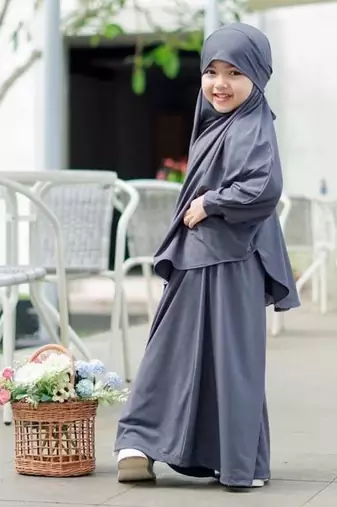 modest city kids grey crepe jilbab abaya