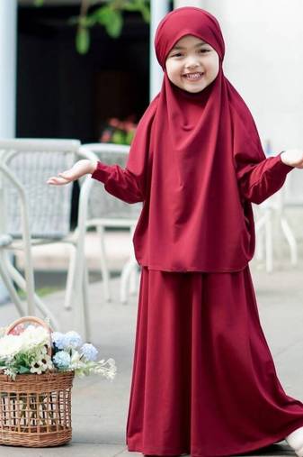 modest city kids jilbab abaya maroon crepe