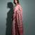 Geroo Jaipur Pink Pure Chanderi Hand Block Printed Ghicha Border Saree