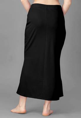 Trendmalls Black Lycra Spandex Skirt Saree Shapewear Petticoat for Women 2