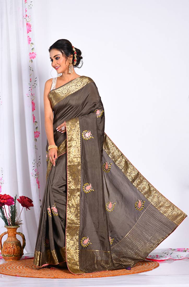 HEAVY EMBODIERY SAREE