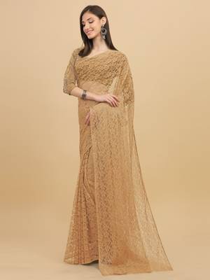 Party Wear Rasal Net Saree  1