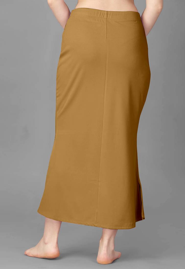 TRENDMALLS Sottogonna Shapewear In Puro Cotone Elasticizzato Per Sari E Lehenga, Dritta, Vita Regolabile, Taglia Unica - 3