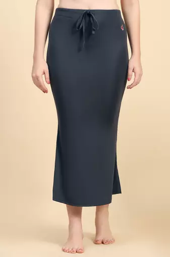 Trendmalls Grey Lycra Spandex Petticoat Skirts for Women Saree Shape Wear Dress