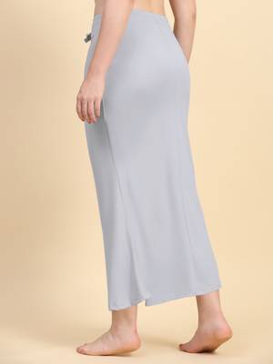 Trendmalls Grey Lycra Spandex Saree Shapewear Skirt Petticoat for Women 3