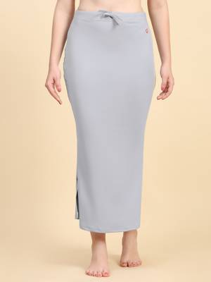 Trendmalls Grey Lycra Spandex Saree Shapewear Skirt Petticoat for Women 1