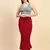 Trendmalls Red Lycra Spandex Saree Shapewear Skirt Petticoat for Women