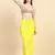 Trendmalls Yellow Lycra Spandex Saree Shapewear Skirt Petticoat for Women