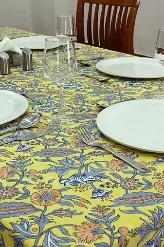 Handmade Table Cloth Block Print Napkins