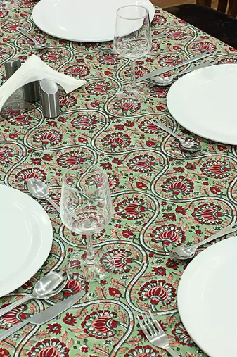 Handmade Table Cloth Block Print Napkins