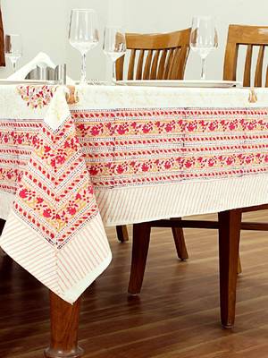 Handmade Table Cloth Block Print Napkins 2