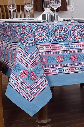 Handmade Table Cloth Block Print Napkins