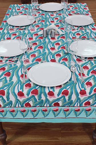 Handmade Table Cloth Block Print Napkins