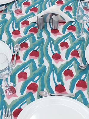 Handmade Table Cloth Block Print Napkins 4
