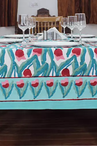 Handmade Table Cloth Block Print Napkins