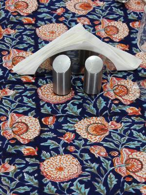 Handmade Table Cloth Block Print Napkins 4