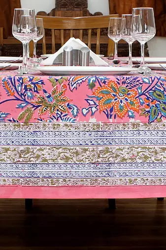 Handmade Table Cloth Block Print Napkins