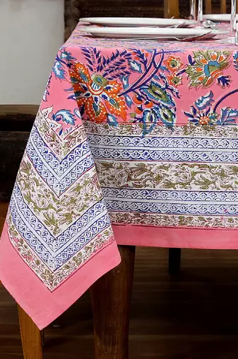 Handmade Table Cloth Block Print Napkins
