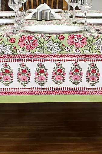 Handmade Table Cloth Block Print Napkins