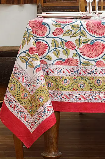 Handmade Table Cloth Block Print Napkins