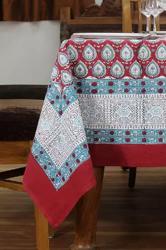 Handmade Table Cloth Block Print Napkins
