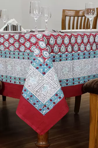 Handmade Table Cloth Block Print Napkins