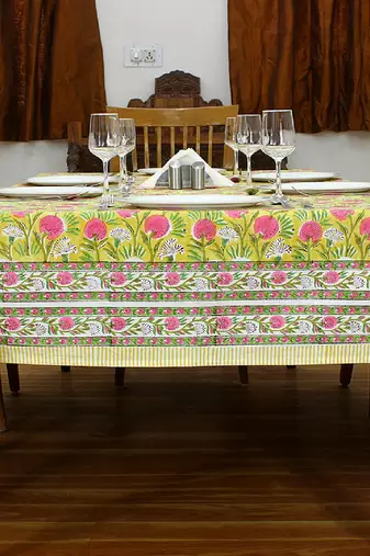 Handmade Table Cloth Block Print Napkins