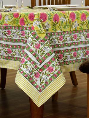 Handmade Table Cloth Block Print Napkins 3