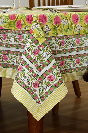 Handmade Table Cloth Block Print Napkins