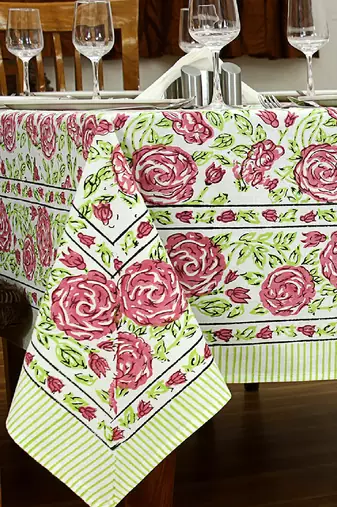 Handmade Table Cloth Block Print Napkins