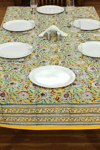 Handmade Table Cloth Block Print Napkins