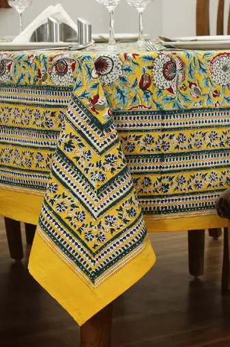 Handmade Table Cloth Block Print Napkins