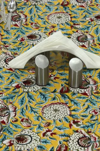 Handmade Table Cloth Block Print Napkins