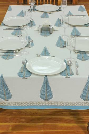 Handmade Table Cloth Block Print Napkins