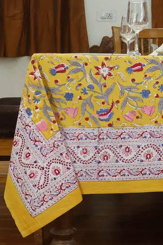 Handmade Table Cloth Block Print Napkins