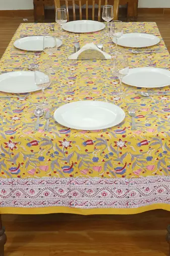 Handmade Table Cloth Block Print Napkins