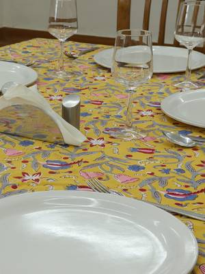 Handmade Table Cloth Block Print Napkins 4