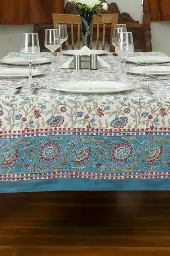 Handmade Table Cloth Block Print Napkins