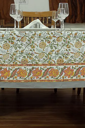 Handmade Table Cloth Block Print Napkins