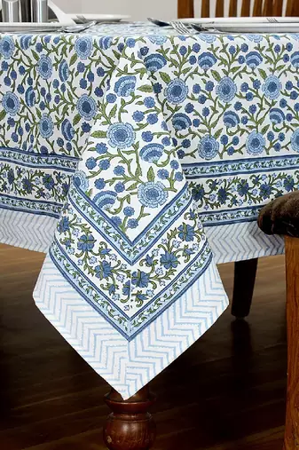 Handmade Table Cloth Block Print Napkins